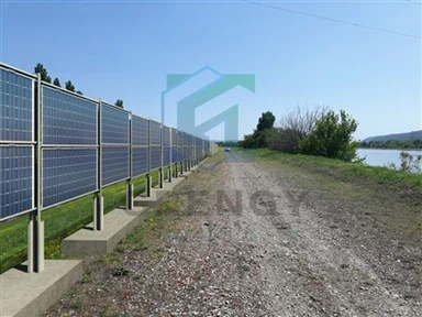 Solarni montažni sistem za ograjo