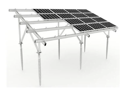 Aluminijast solarni sistem talne konstrukcije