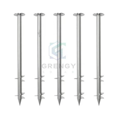 Veliko sončno ozemljeno vijačno sidro