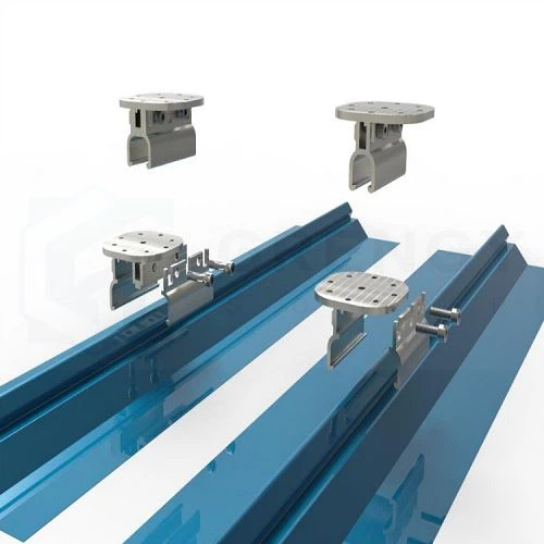 installation of standing seam clamp(001)