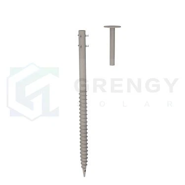 adjustable screw pile with little blades(001)