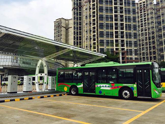 Fotovoltaična lopa je bila uradno odprta na avtobusni postaji Foshan Gaoming