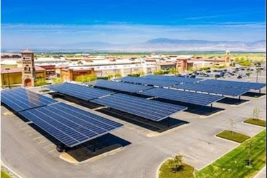 Vroče pocinkan nadstrešek za avto na sončno energijo