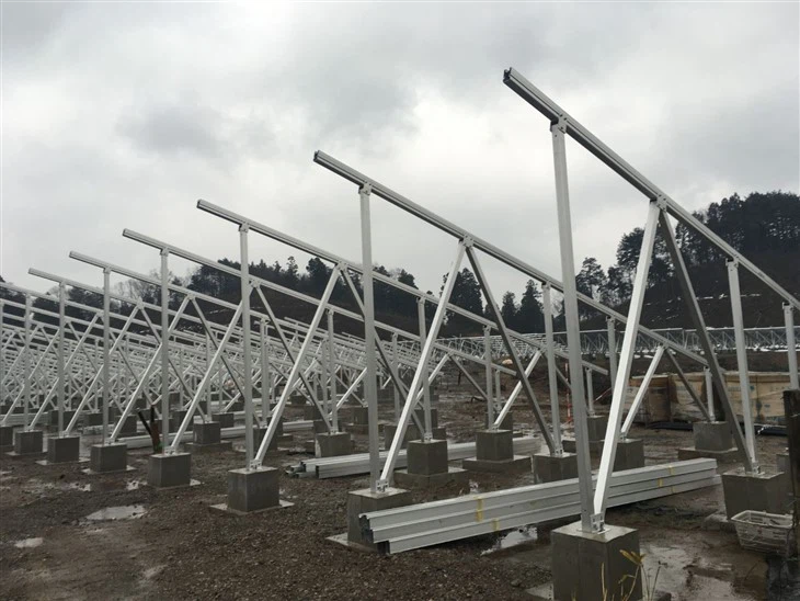Concrete Foundation Ground Mounts For Solar Panels