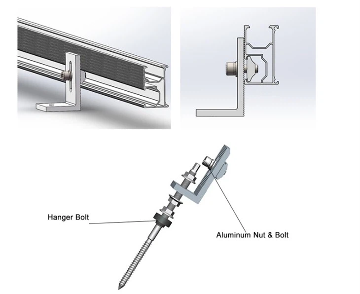 L Feet Solar Metal Roof Mounting
