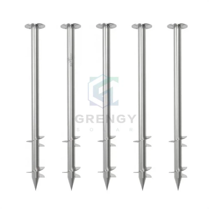 Veliko sončno ozemljeno vijačno sidro