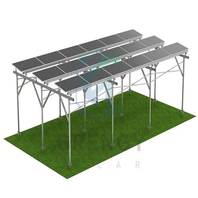 Kmetijski solarni regali: Montaža za poljščine in živino