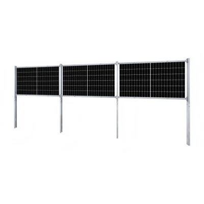 Navpična solarna montaža z zabitim pilotom