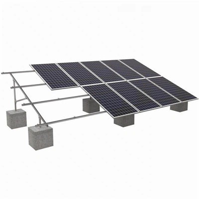 Solarni sistemi za pritrditev na tla z betonskim temeljem