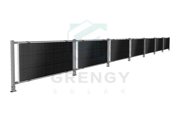 Solar Fence Mounting Structure