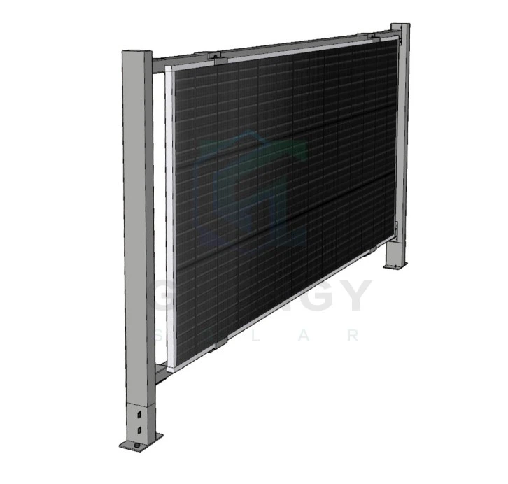 Solar Fence Mounting Structure