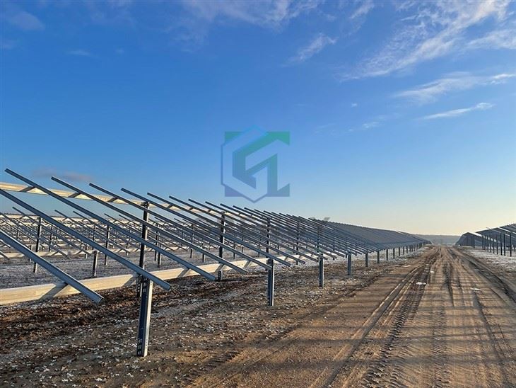 Two Post Ground Mount Solar Mounting System 2 S